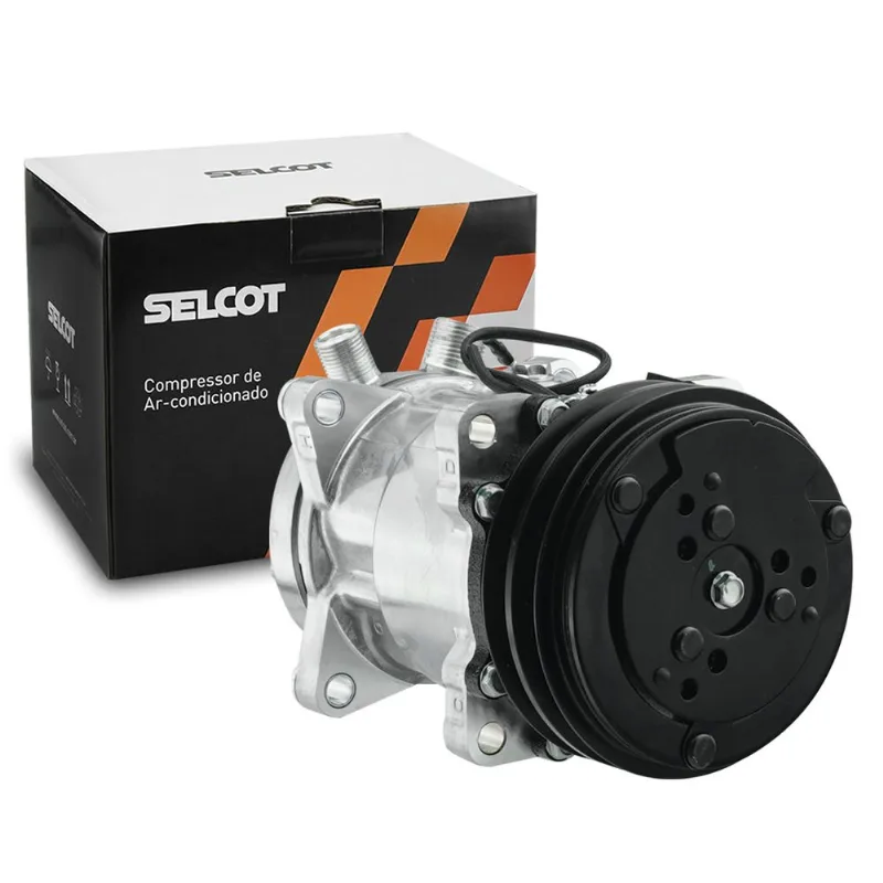 Compressor Ar 24V 5H14 8 Orelhas Polia 2V 132mm Universal Selcot