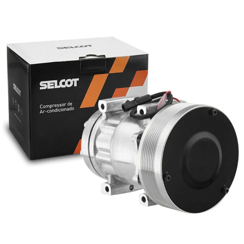 Compressor Ar 12V 7H15 para Case 8800 88010 New Holland T8 152mm Selcot