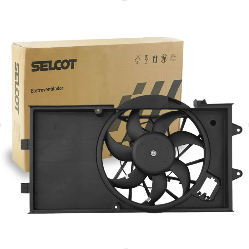 Ventoinha Classic 1.0 Flex 2012 até 2016 sem Ar Condicionado Defletor Selcot