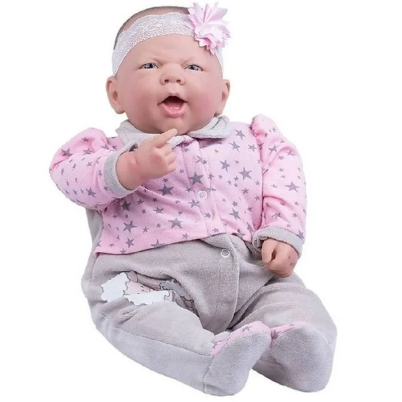 Bebê Reborn Coleção Ninos Menina Com Sons De Bebe Brinquedo Infantil Realista 50 cm 2211