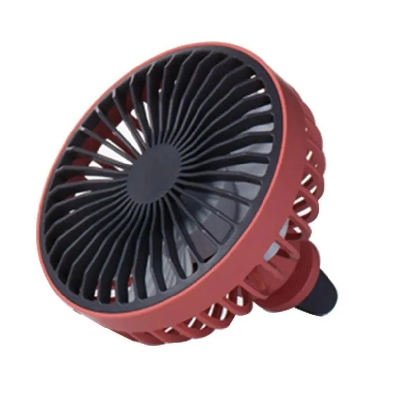 Ventilador Automotivo Iluminação Auxiliar Super Potente 3 Velocidades Usb Portátil Cor:preto,tamanho:único,gênero:unisse