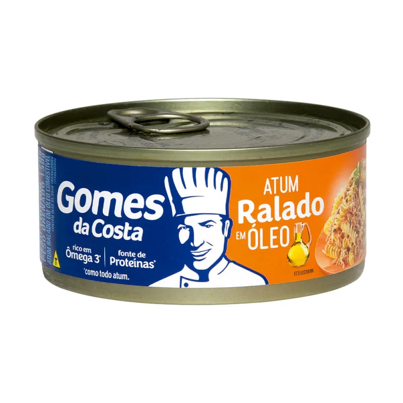 Atum Ralado em Óleo Gomes da Costa 170g - Gomes da Costa - Mercearia