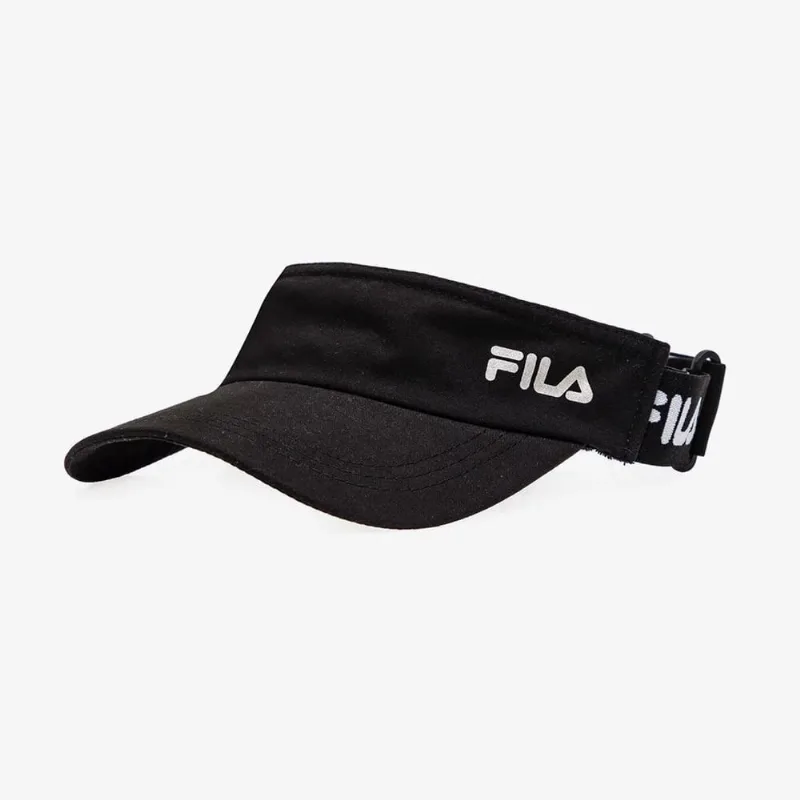 Viseira Fila Comfort Unisex Preto - Proteção Solar e Estilo