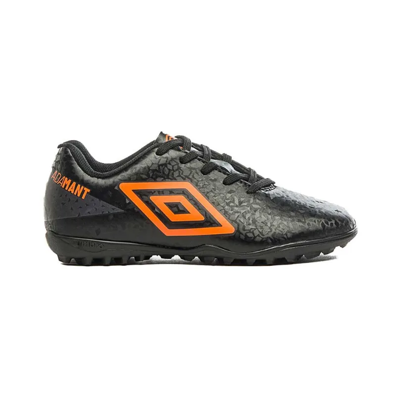 Chuteira Infanto-juvenil Society Adamant Jr. Preto Laranja Umbro U07FB080-160