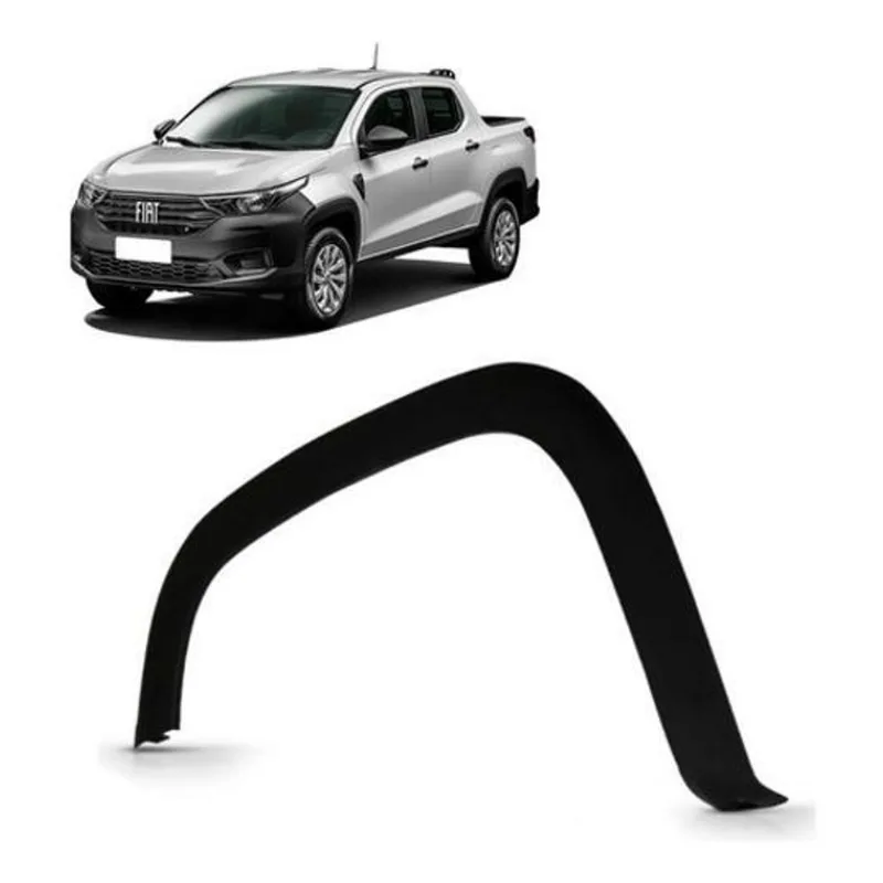Moldura Paralama Dianteiro Strada 2021 22 Preto Texturizado