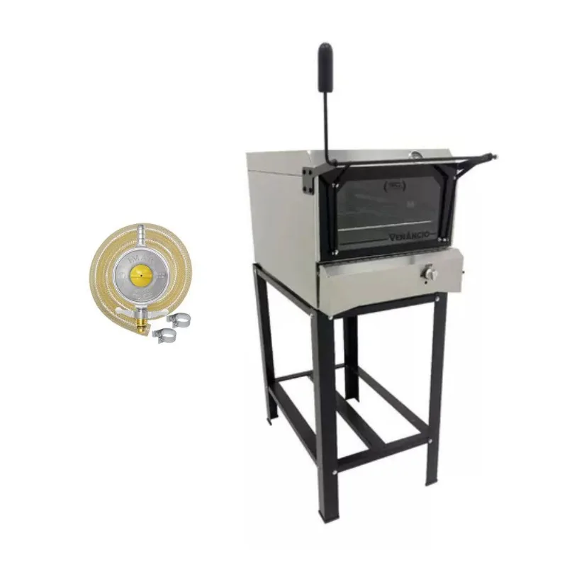 Forno Industrial a Gás Lastro Inox Fir60g Venâncio Com Kit Gás