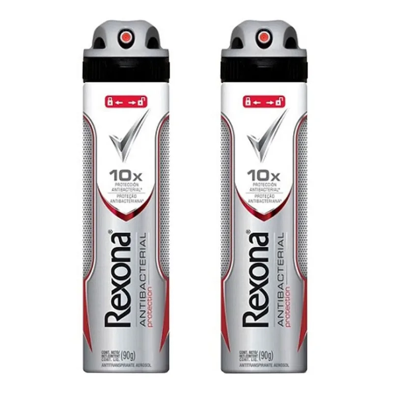 Desodorante Aerosol Rexona Antibacteriano 105g C/ 2 Unidades