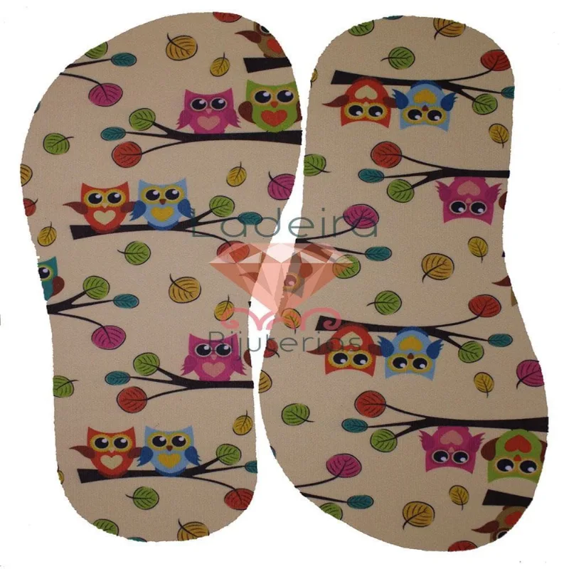 Lonita Para Chinelo A4 -6 Unidade E007 - Coruja Delicada
