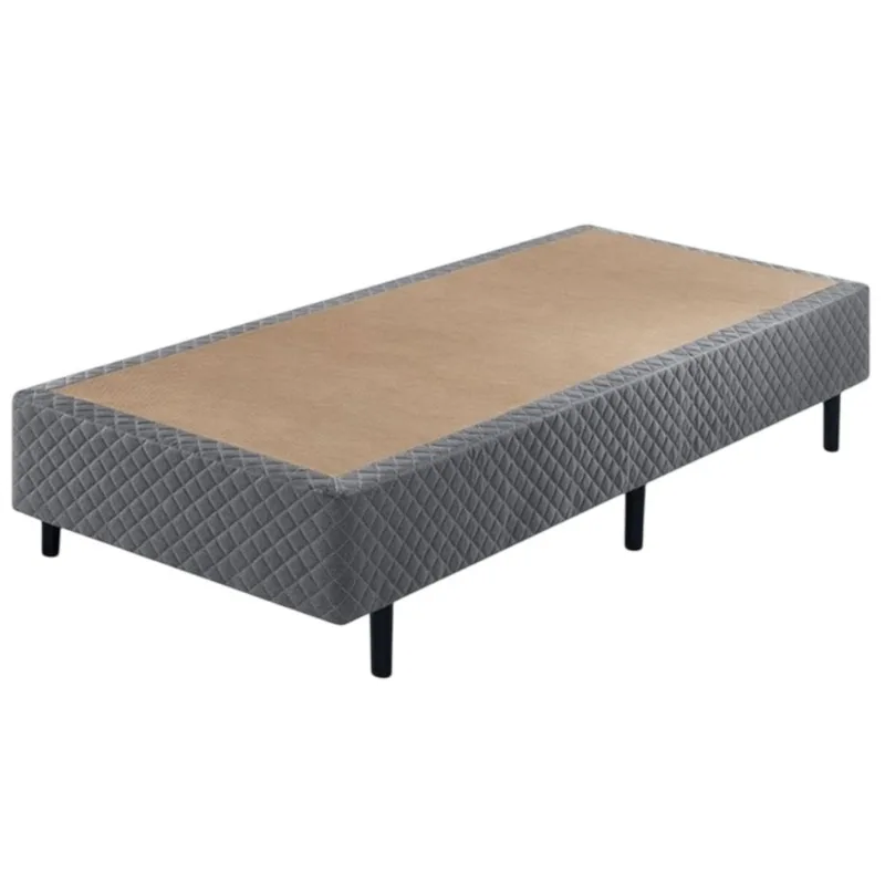 Base Box Solteiro Eco Ecoflex 79x198x40cm | Cinza