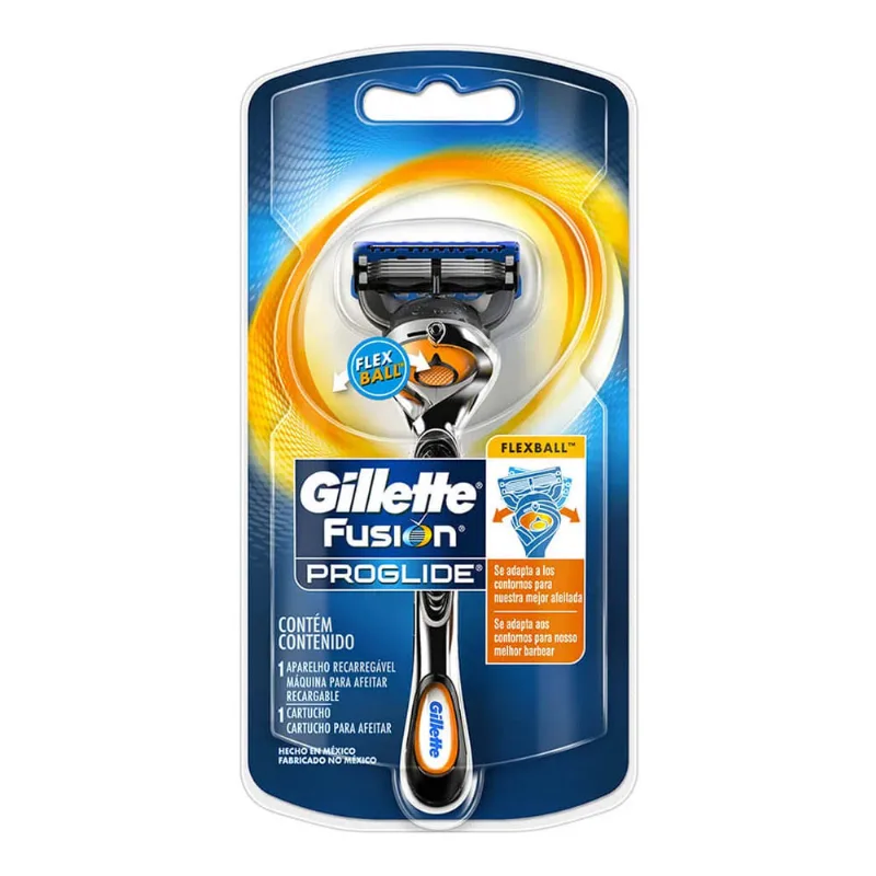 Aparelho de Barbear Gillette Proglide Flexball Grátis Gel 71g