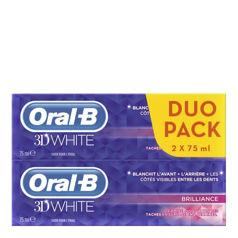 Kit Escova Dental Oral-B 3D White 2 Unidades - Oral B - Escova De Dente