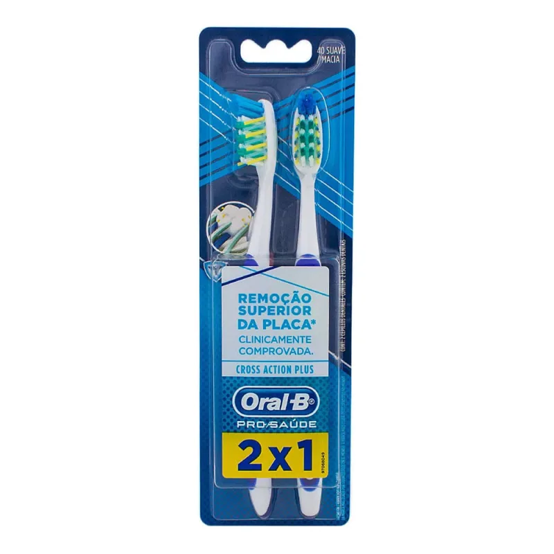 Kit Escova Dental Oral-B Antibacteriana 2 Unidades - Oral B - Escova De Dente