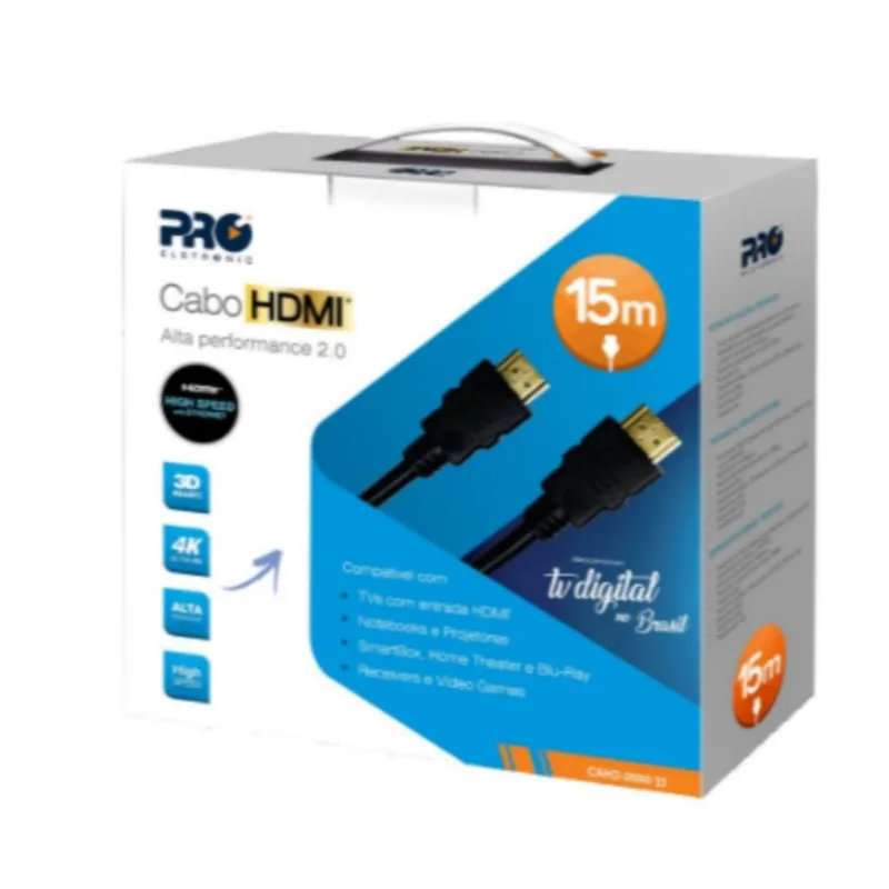 Cabo Hdmi Macho X Macho 2.0 4k 3d 15 Metros