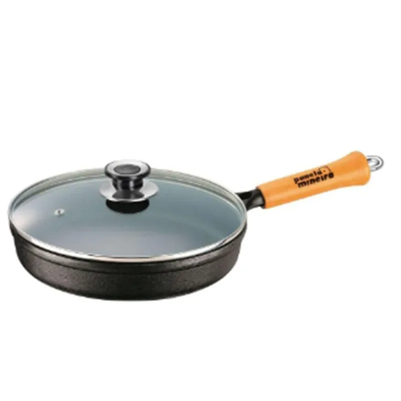 Panela Frigideira 25cm Com Tampa De Vidro Panela Funda - A.R Variedades Mt - Agro