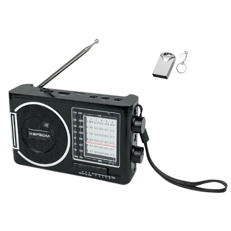 Kit Radio fm am sw Retro Com Conexão Usb Micro Sd Bluetooth Bateria Removivel e Mini Pendrive 16Gb Para Musicas