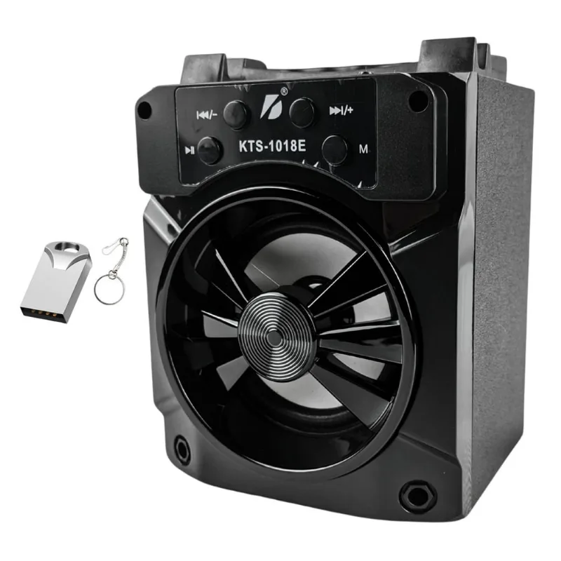 Kit Caixinha de Som Pequena Leve Portatil 5w Potente Bluetooth Conexão Usb e Micro Sd e Mini Pendrive 16Gb Para Musicas