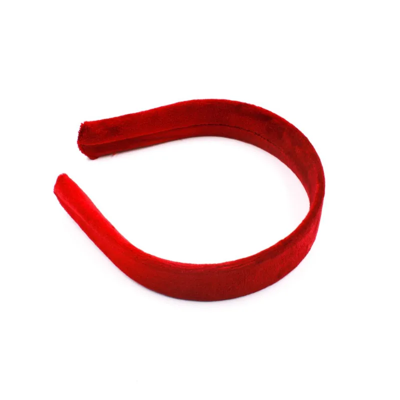 TIARA 30MM EM PLUSH COM 12 PEÇAS 201 - Vermelho