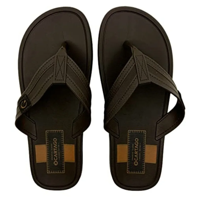 Chinelo Cartago Maiorca Marrom Tamanho 43/44