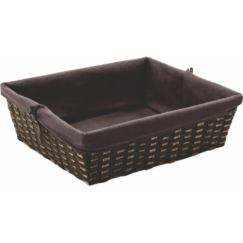 CESTA MUNDIART 36X30 Cesta Mundiart Retangular com Tecido 36x30x11cm
