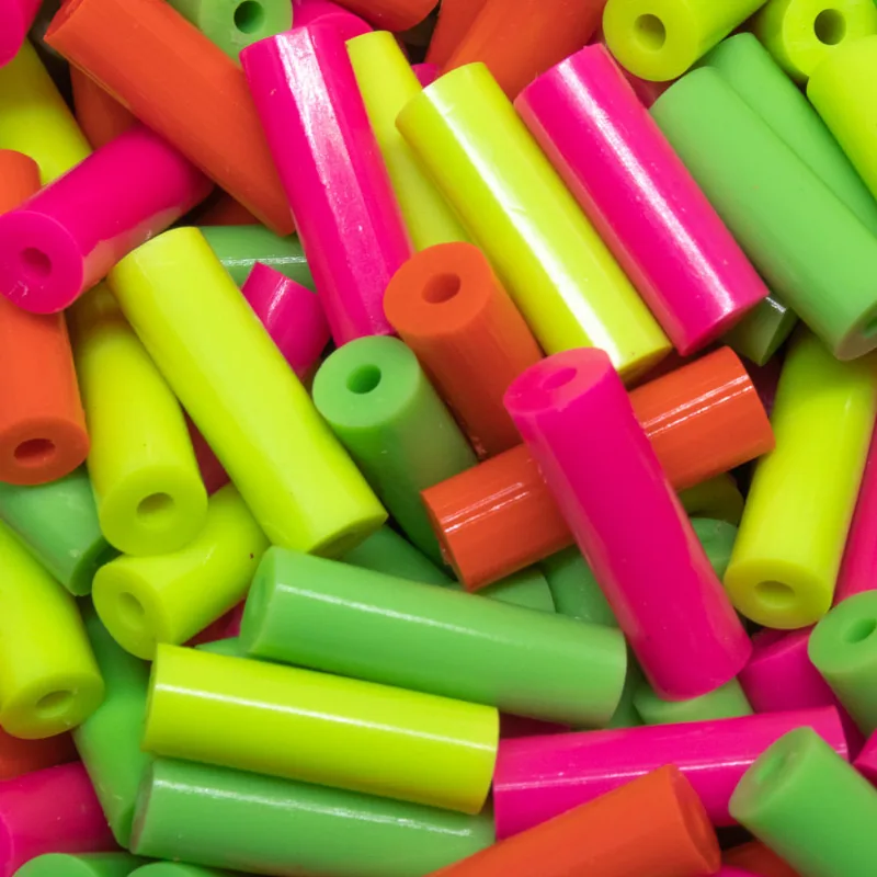 FECHO EM PLASTICO 6X20MM EM PVC COM 250GR 528 - Colorido Neon
