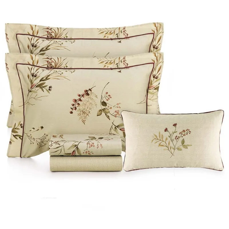Jogo De Cama Queen 300 Fios Margo 5 Peças - Karsten Estampado