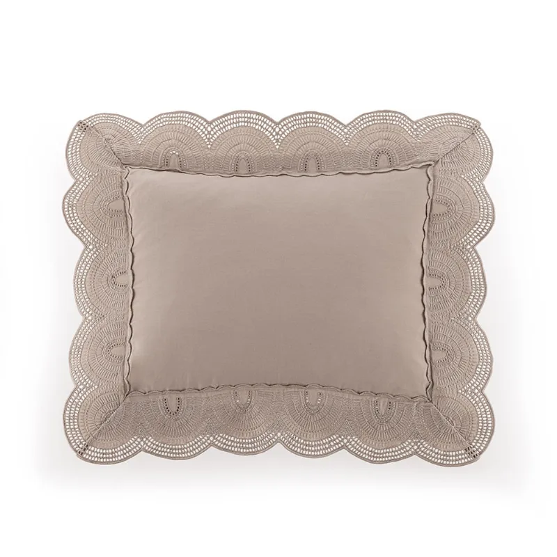 Almofada 300 fios Cetim Coliseu Nocciola/Legno