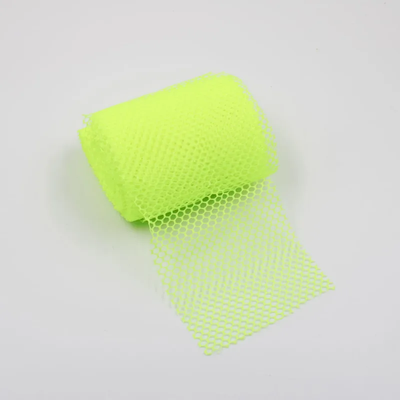 TECIDO FILÓ P/ ARMAÇÃO 10CM ROLO C/ 10M 033M - Amarelo Neon 818
