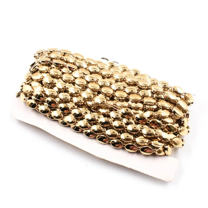 ALJOFRE OVAL 10MM EM ABS COM 9 METROS Dourado