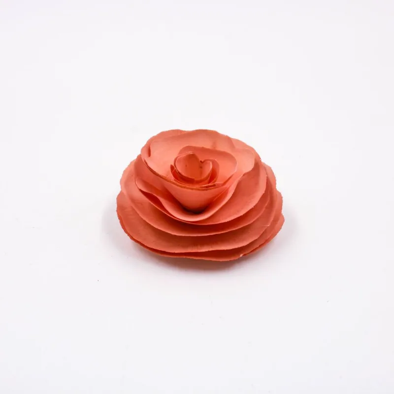 FLOR DE MADEIRA 04CM COM 8 PEÇAS 217 - Rosa Bebe Z17