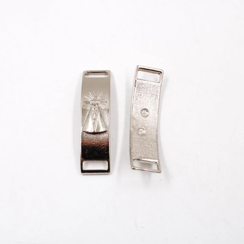 PLACA PARA PULSEIRA NOSSA SENHORA 50X13MM EM ZAMAC COM 100GR Niquel