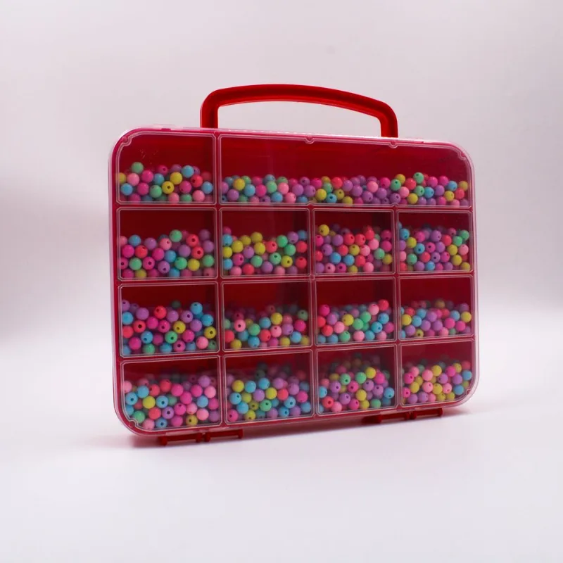 CAIXA ORGANIZADORA MALETA 18X25CM COM 14 DIVISORIAS 201 - Vermelho