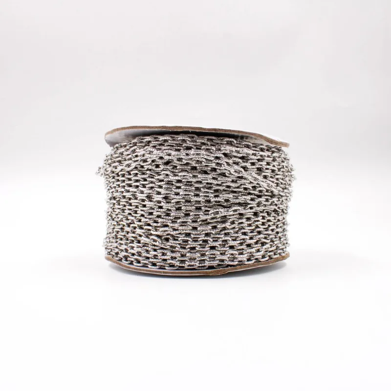 CORRENTE 07X04MM EM ALUMINIO COM 50 METROS 074 - Niquel