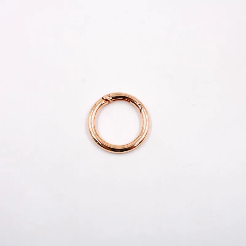 ARGOLA MOSQUETÃO ARTICULADA 25MM EM ZAMAC COM 25 PEÇAS Dourado