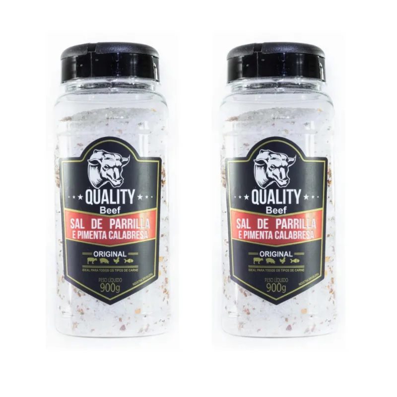 Kit 2 Sal De Parrilla Pimenta Calabresa Quality 900g Premium - Não Informado - Mercearia