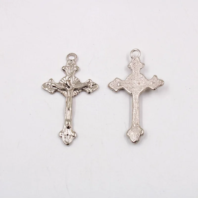 PINGENTE CRUCIFIXO 47MM EM ZAMAC COM 100GR 074 - Niquel