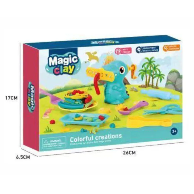 Kit Massinha de Modelar Infantil com Acessórios Colorido DDG Toys - OUTRAS - Agro