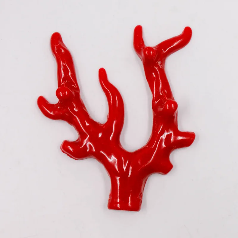 GALHO CORAL EM RESINA 45MM COM 10 PEÇAS 201 - Vermelho