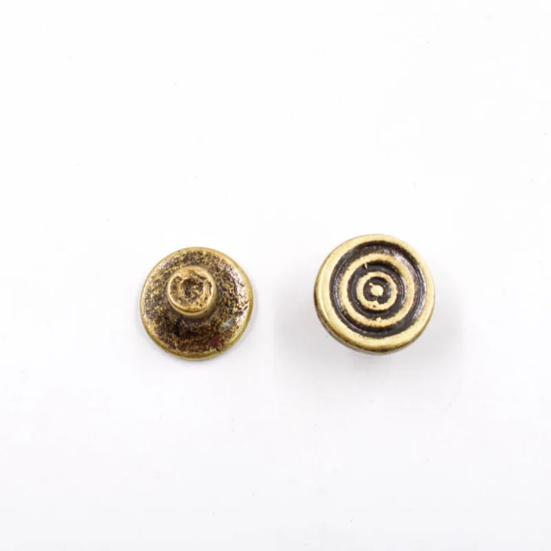 PÉ DE BANDEJA REDONDO 18X15MM EM ZAMAC COM 12 PEÇAS 075 - Ouro Velho
