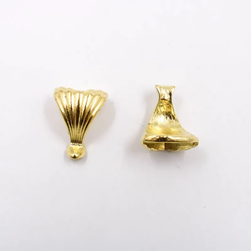 PÉ DE BANDEJA 23X16MM EM ZAMAC COM 12 PEÇAS Dourado