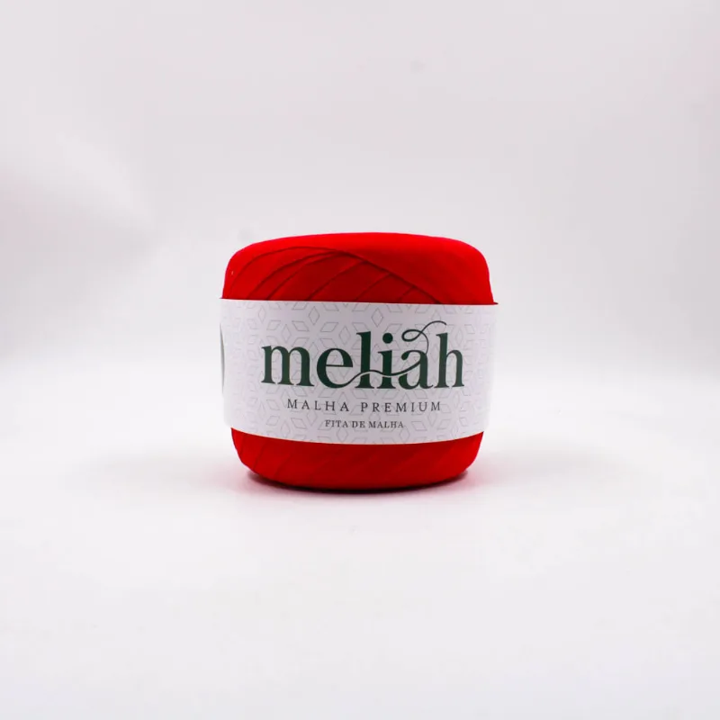 FITA DE MALHA PREMIUM MELIAH EM POLIESTER COM 80 METROS 201 - Vermelho