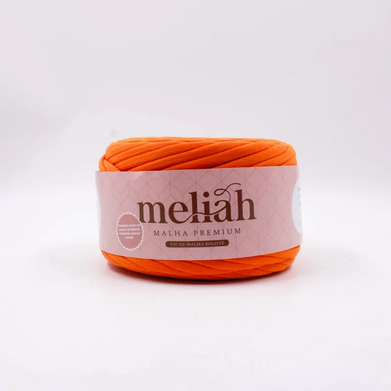 FIO DE MALHA PREMIUM MELIAH EM POLIESTER COM 100 METROS Laranja Abobora