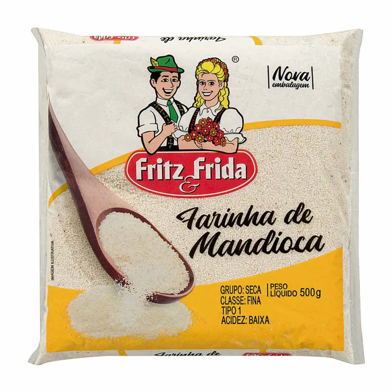 Farinha de Mandioca Fritz & Frida 500g - Fritz & Frida - Mercearia