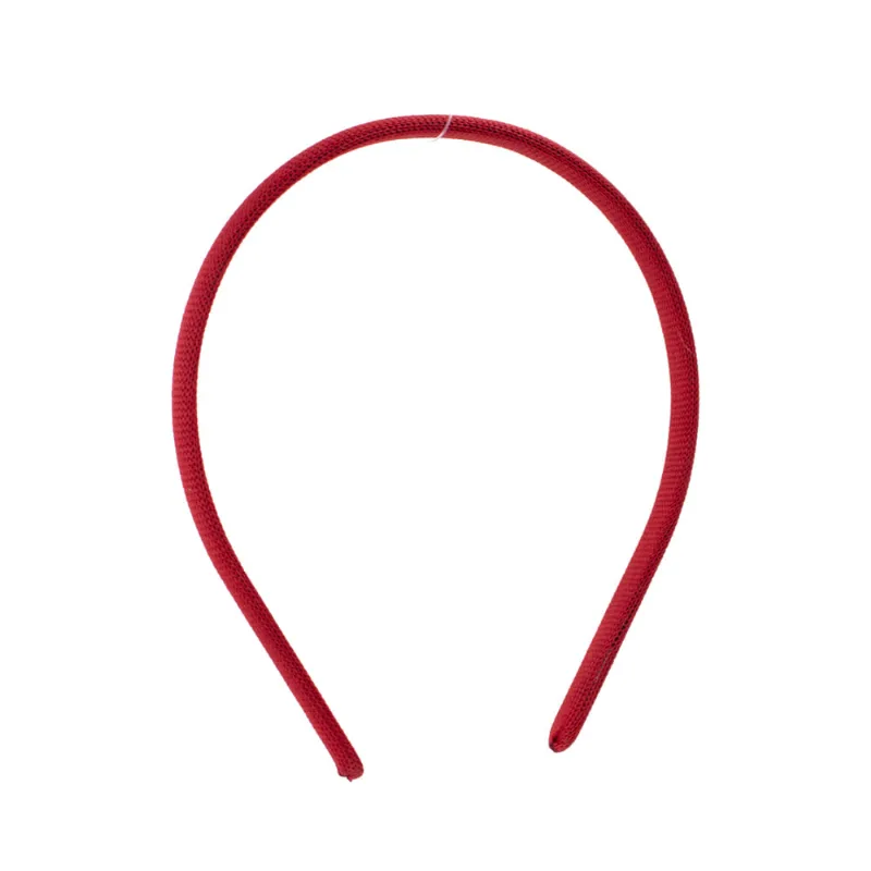 Tiara Encapada Em Poliester Sem Dente 10Mm Com 12 Un 201 - Vermelho