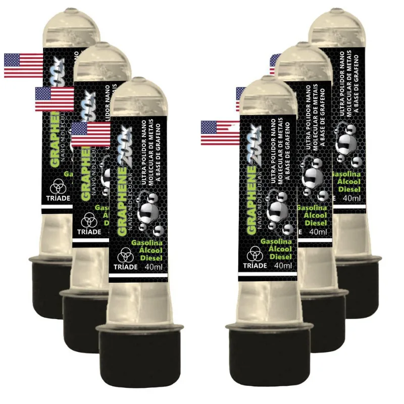 Graphene 200x 040ml Grafeno Redução De Atrito Kit 6 Und