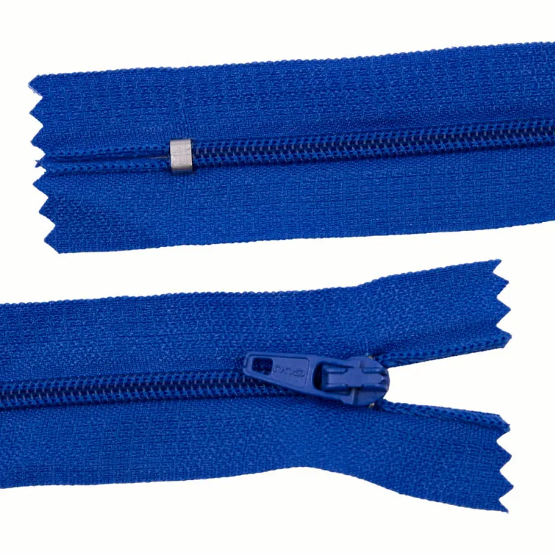 Zíper Comum 30Cm Em Nylon Com 10 Unidades 237 - Azul Royal