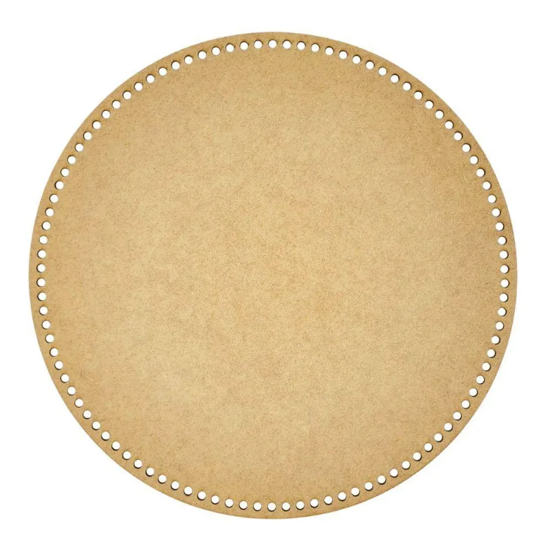 Base Para Crochê Em Mdf Cru Circulo (35,5x35,5)