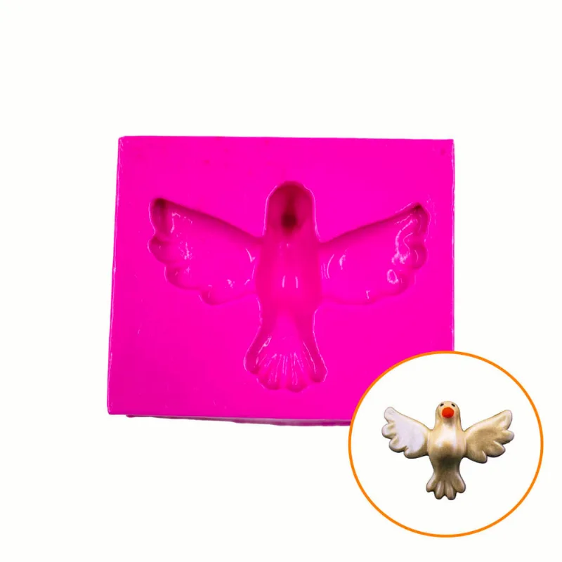 MOLDE DE SILICONE POMBO DO DIVINO PARA BISCUIT POLYCOL Unica