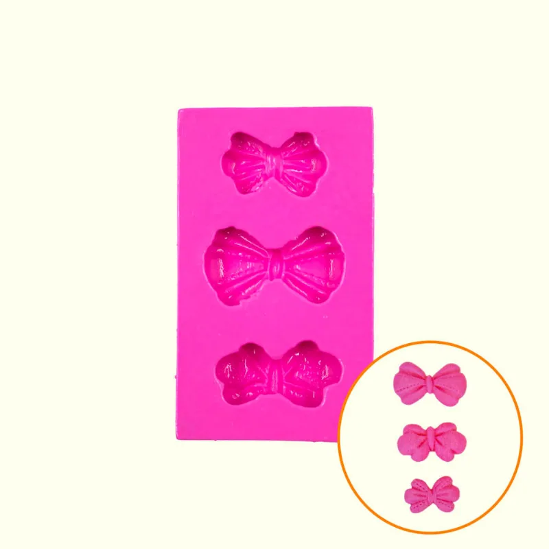 MOLDE DE SILICONE KIT LAÇOS FOFOS 2 PARA BISCUIT POLYCOL Unica