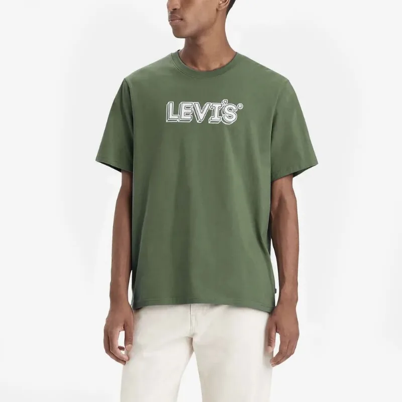 Camiseta Levi's® Graphic Set-in Neck Verde Manga Curta XXL USA | EGG BR