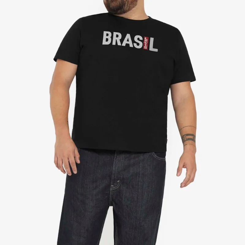 Camiseta Levi's City Tee Brasil Preta Camiseta Levi's® City Tee Brasil Preta S USA | P BR